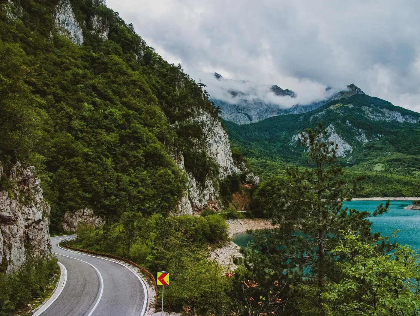 Driving near Podgorica Airport