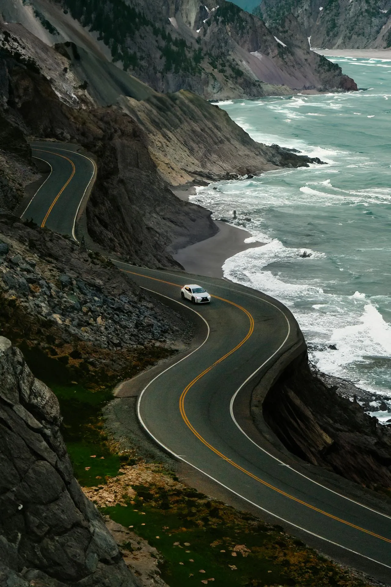Mountain switchback road