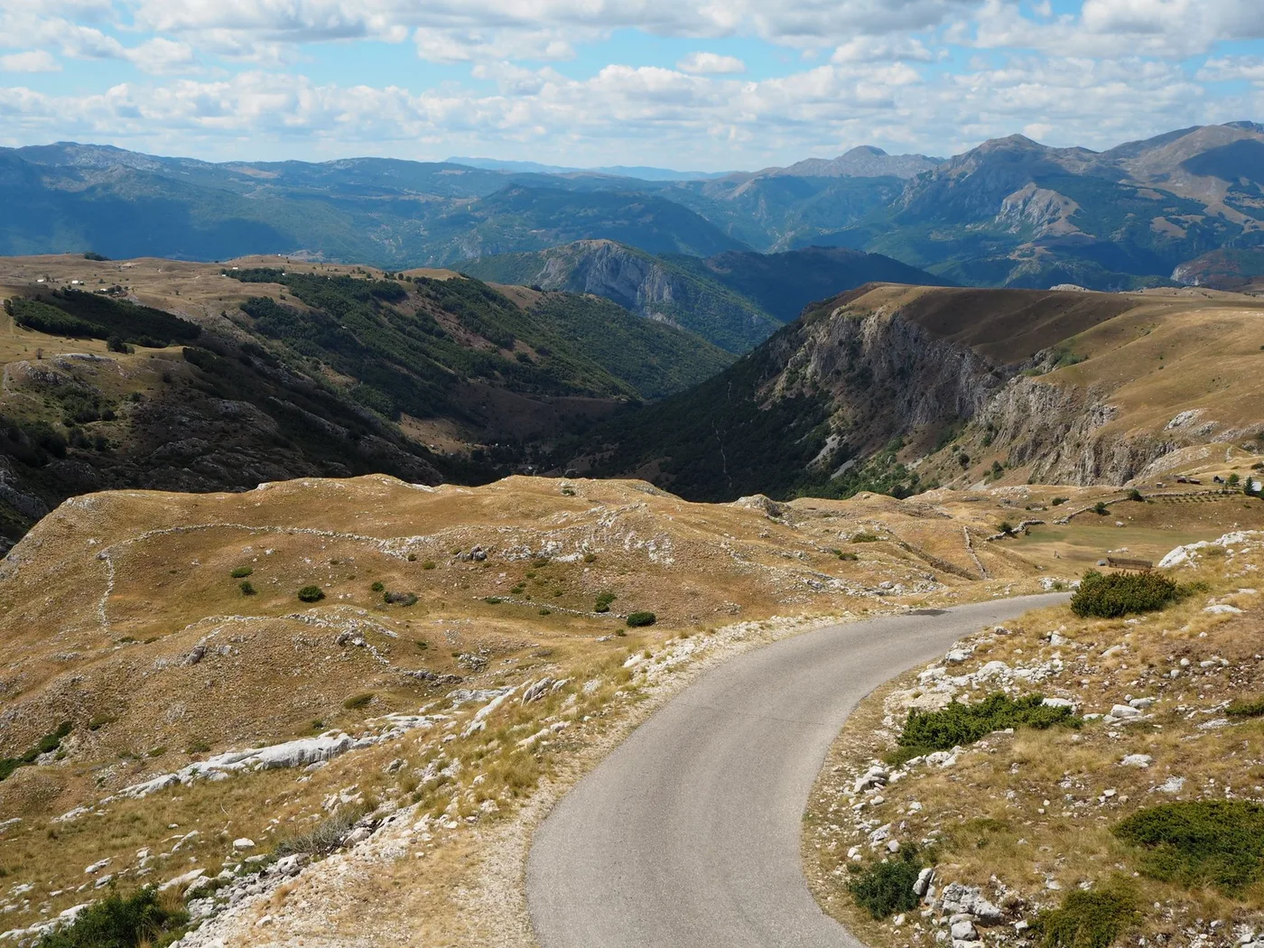 Mountain switchback road